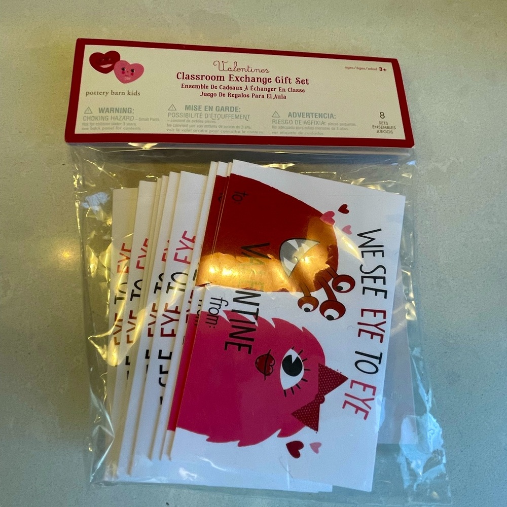 BNWT POTTERY BARN KIDS Monster Valentines